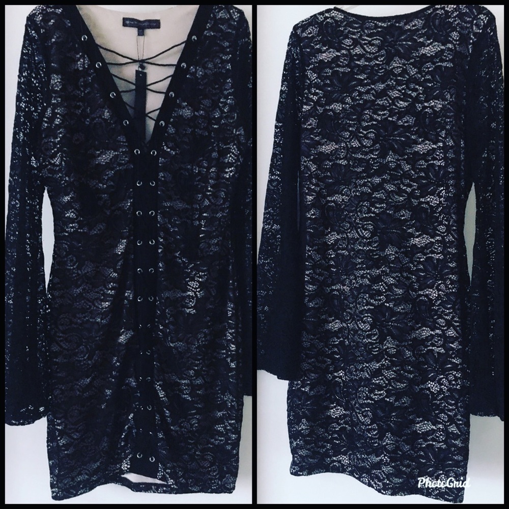 Sexy Lace Up Maxi Dress